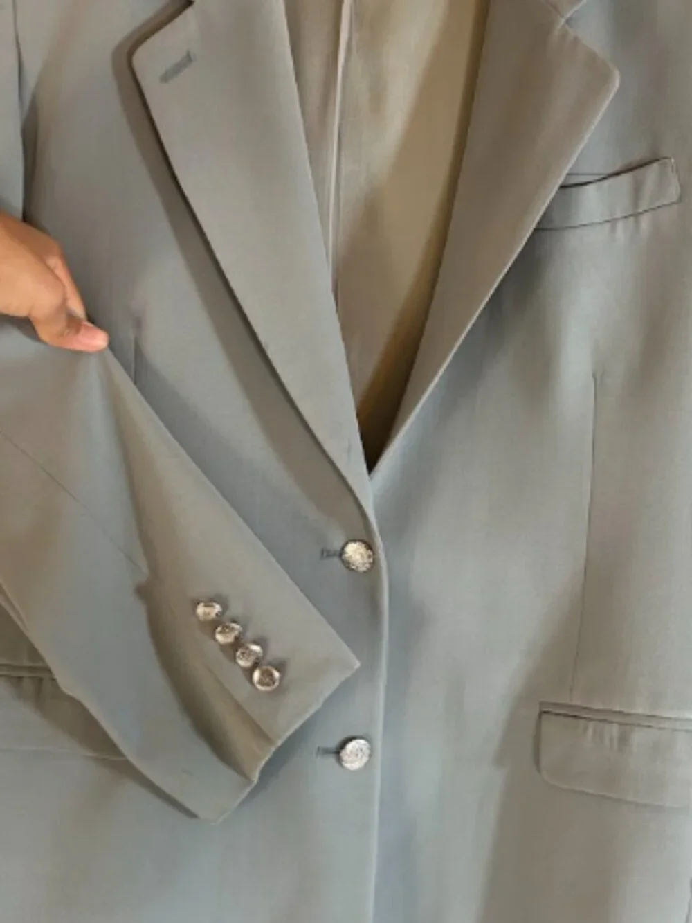 Sage green blazer set